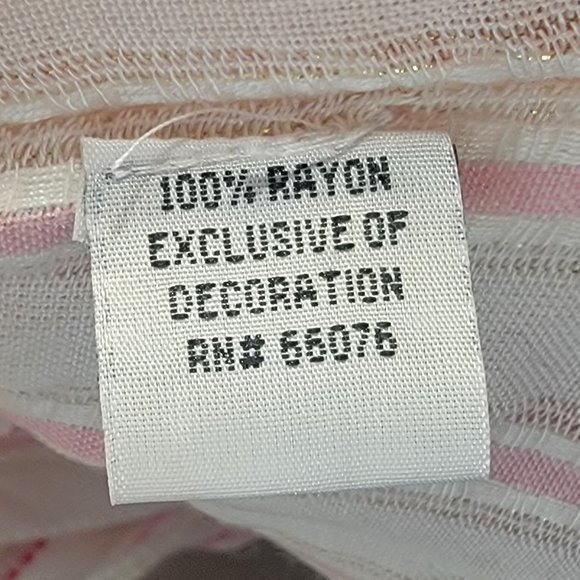 Raviya ✨ Pink & White Striped ✨ Bathing Suit Coverup ✨ Adjustable Waist Tie ✨ - Picture 6 of 11